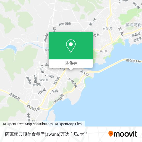 阿瓦娜云顶美食餐厅(awana)万达广场地图