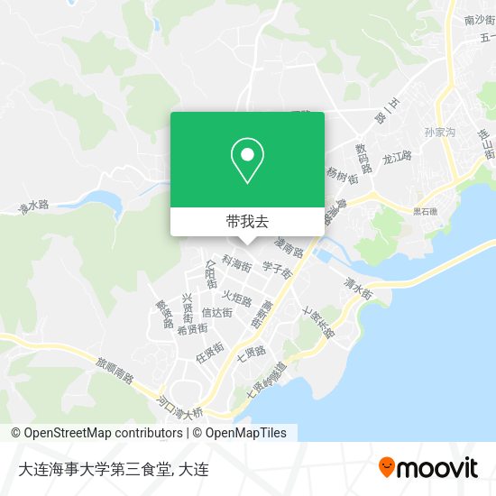 大连海事大学第三食堂地图