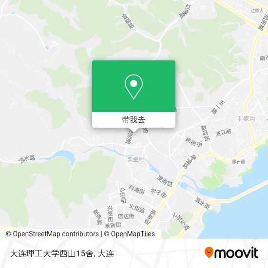 大连理工大学西山15舍地图