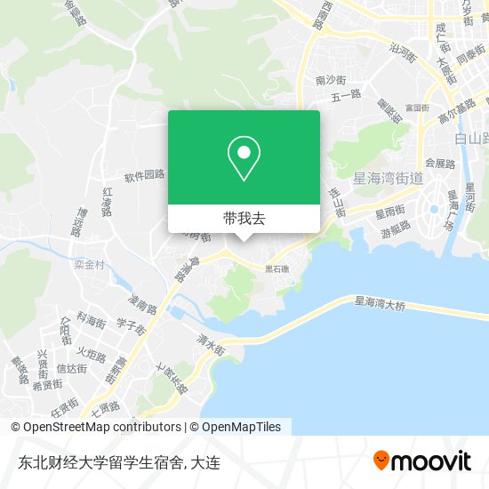 东北财经大学留学生宿舍地图