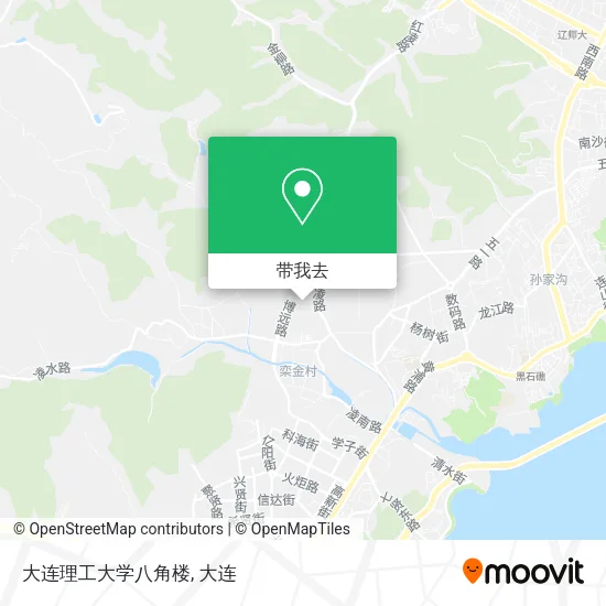 大连理工大学八角楼地图