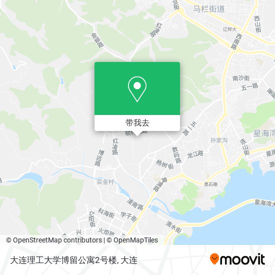 大连理工大学博留公寓2号楼地图