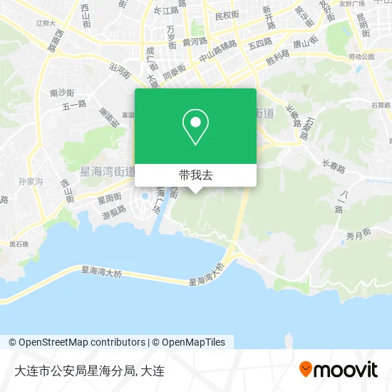 大连市公安局星海分局地图
