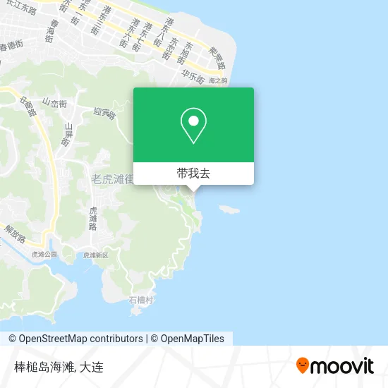 棒槌岛海滩地图