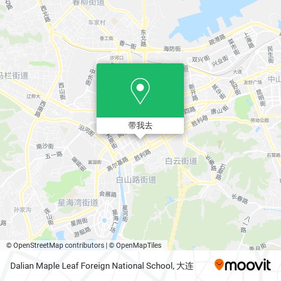 Dalian Maple Leaf Foreign National School地图