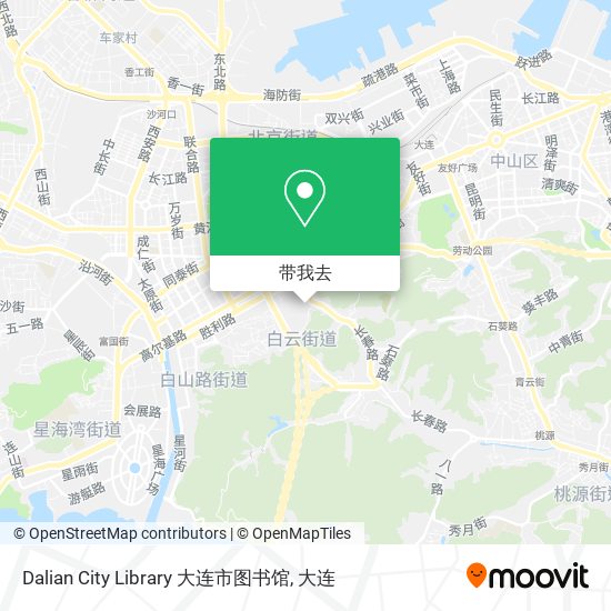 Dalian City Library 大连市图书馆地图