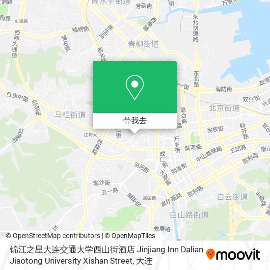锦江之星大连交通大学西山街酒店 Jinjiang Inn Dalian Jiaotong University Xishan Street地图