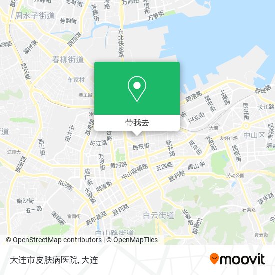 大连市皮肤病医院地图