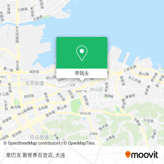 星巴克 新世界百货店地图