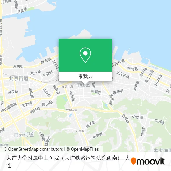 大连大学附属中山医院（大连铁路运输法院西南）地图