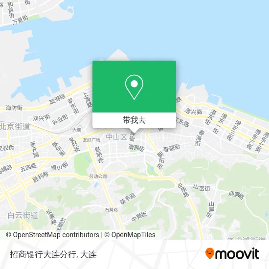 招商银行大连分行地图