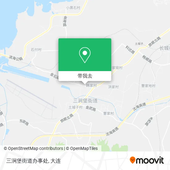 三涧堡街道办事处地图