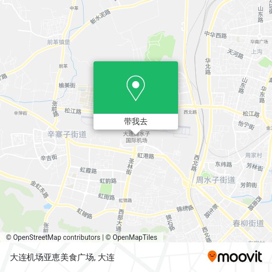 大连机场亚恵美食广场地图