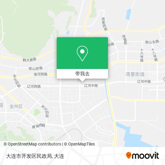 大连市开发区民政局地图