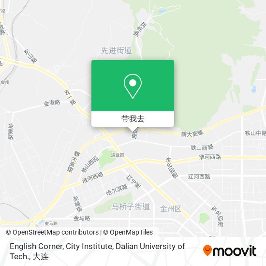 English Corner, City Institute, Dalian University of Tech.地图