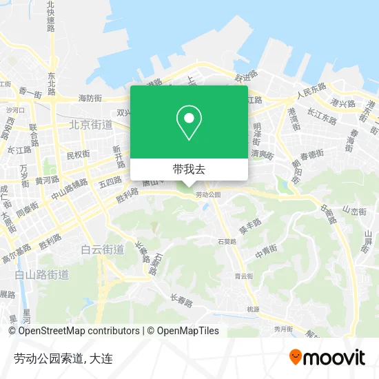 劳动公园索道地图