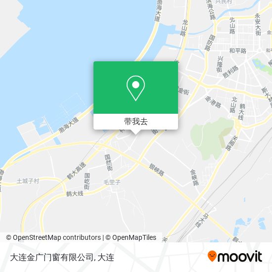 大连金广门窗有限公司地图