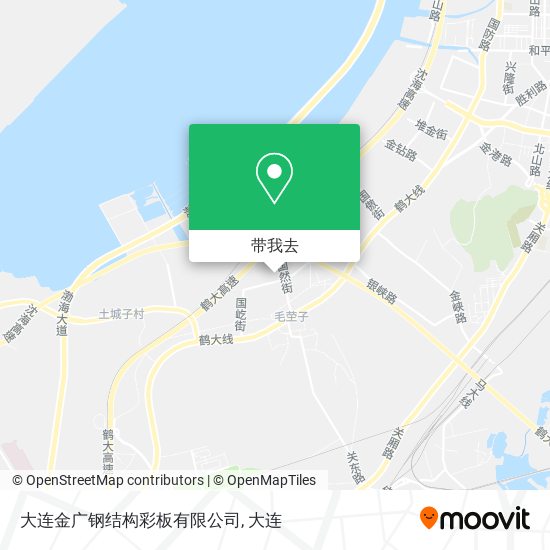 大连金广钢结构彩板有限公司地图