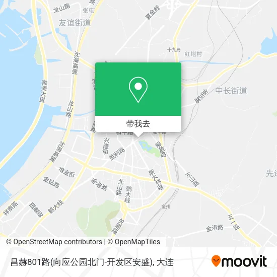 昌赫801路(向应公园北门-开发区安盛)地图