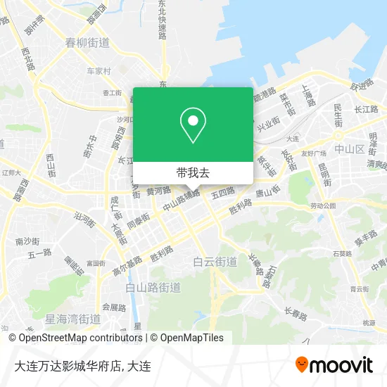 大连万达影城华府店地图