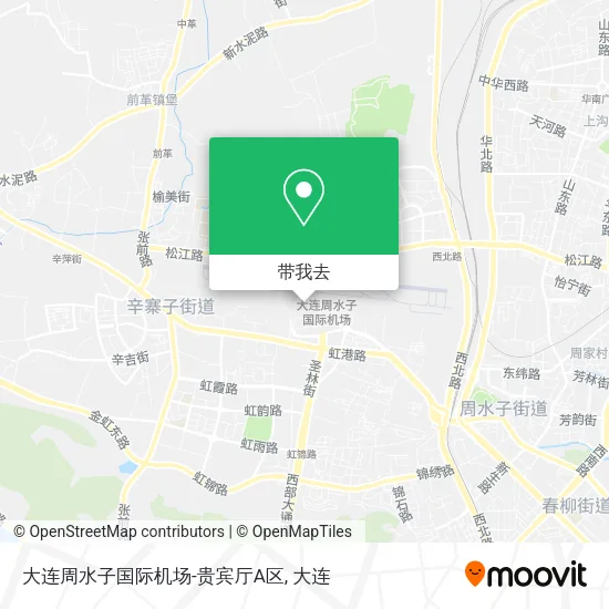 大连周水子国际机场-贵宾厅A区地图