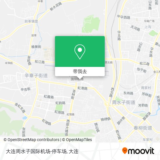 大连周水子国际机场-停车场地图