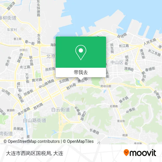 大连市西岗区国税局地图
