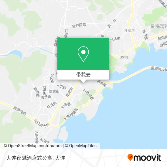 大连夜魅酒店式公寓地图