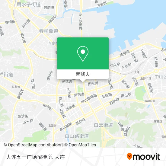 大连五一广场招待所地图