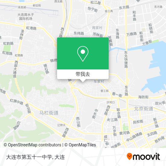大连市第五十一中学地图