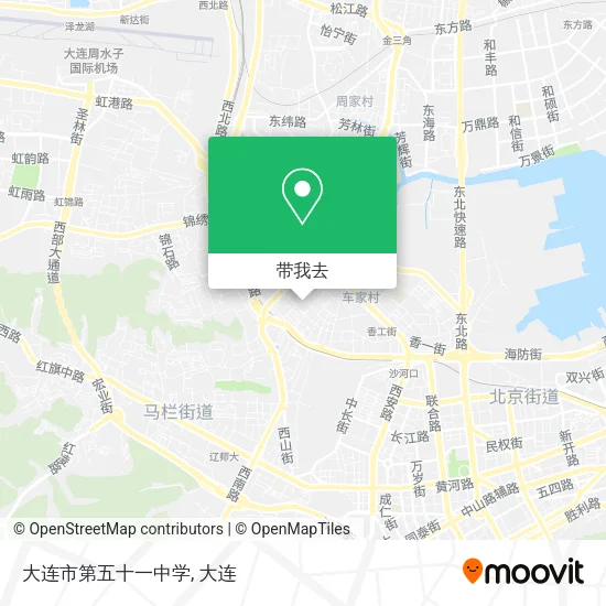大连市第五十一中学地图