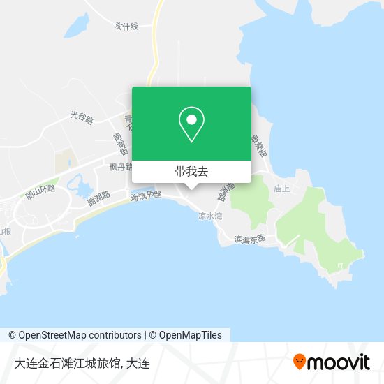 大连金石滩江城旅馆地图