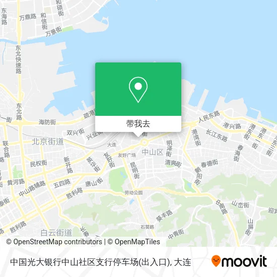 中国光大银行中山社区支行停车场(出入口)地图