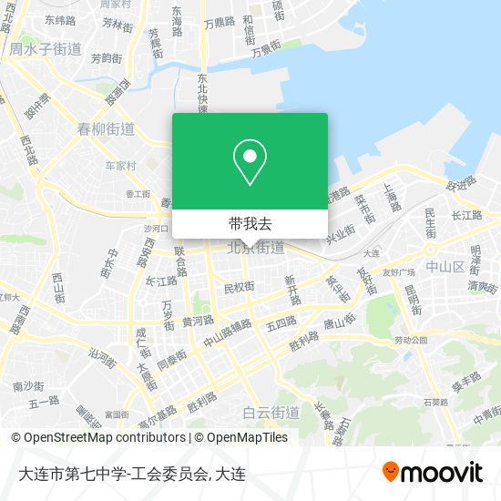 大连市第七中学-工会委员会地图