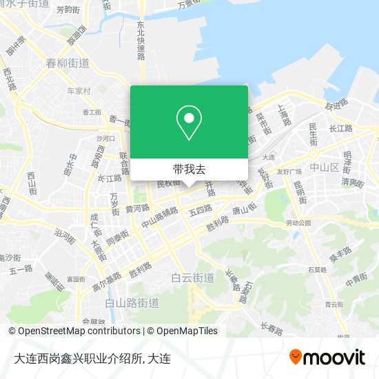 大连西岗鑫兴职业介绍所地图