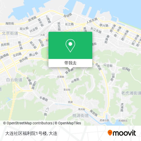 大连社区福利院1号楼地图