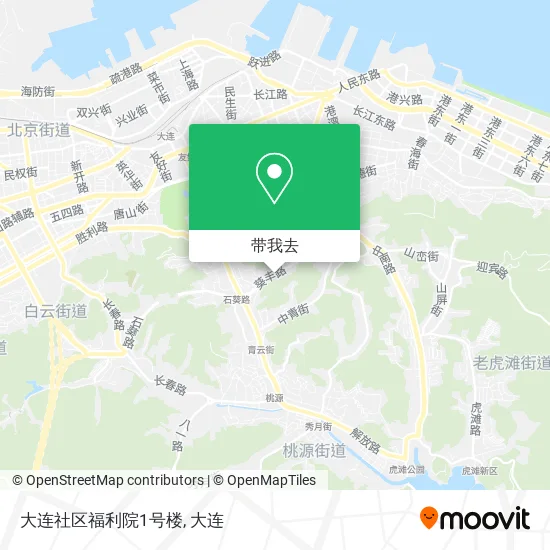 大连社区福利院1号楼地图