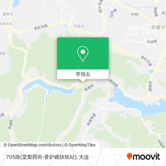 705路(棠梨西街-香炉礁快轨站)地图