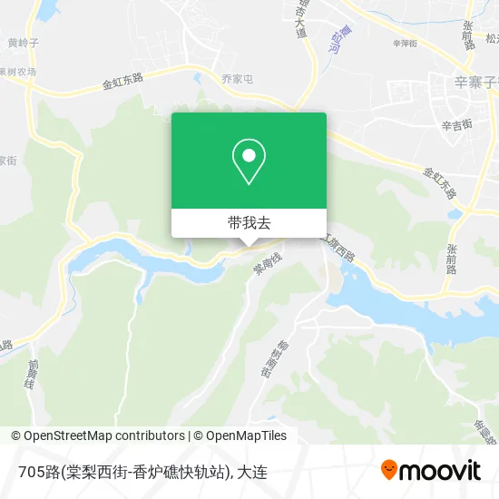 705路(棠梨西街-香炉礁快轨站)地图