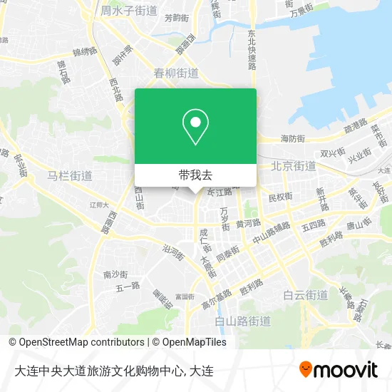大连中央大道旅游文化购物中心地图