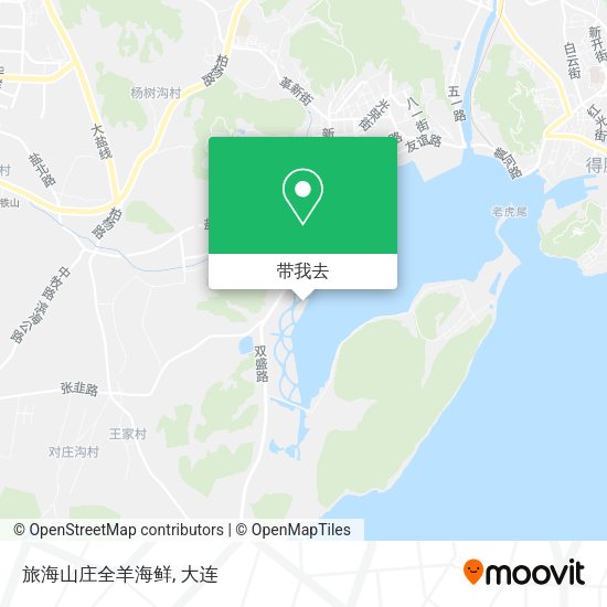 旅海山庄全羊海鲜地图