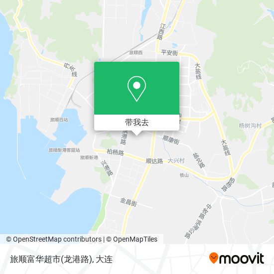 旅顺富华超市(龙港路)地图