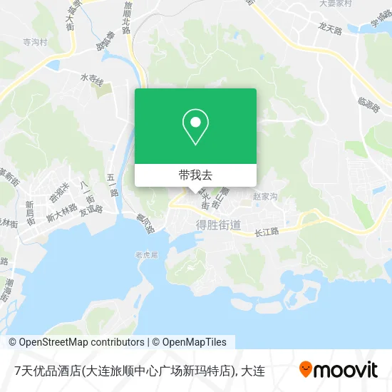 7天优品酒店(大连旅顺中心广场新玛特店)地图