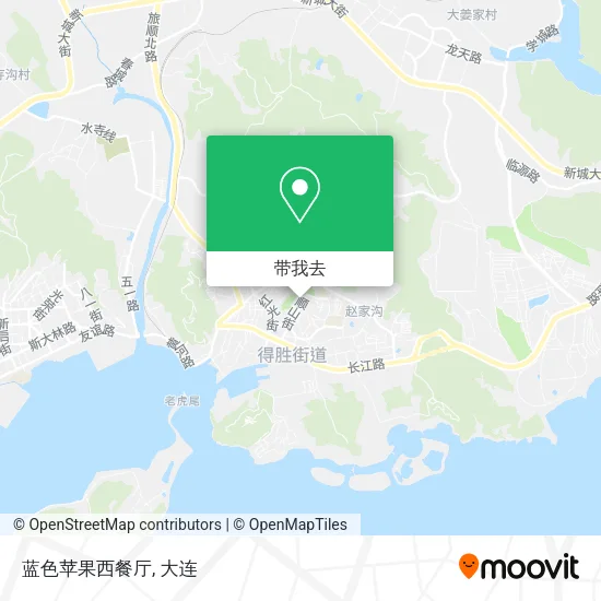 蓝色苹果西餐厅地图