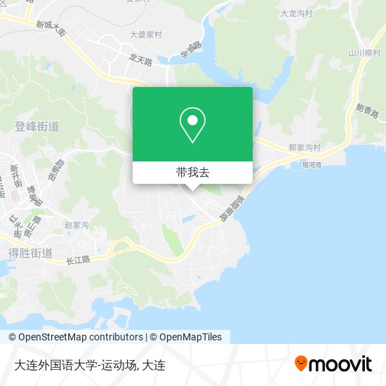 大连外国语大学-运动场地图