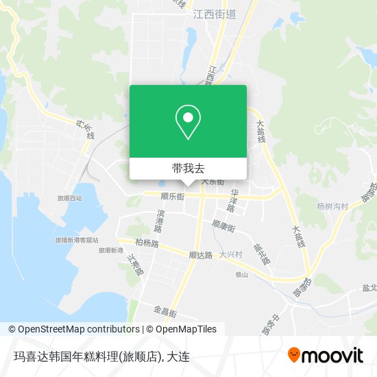 玛喜达韩国年糕料理(旅顺店)地图