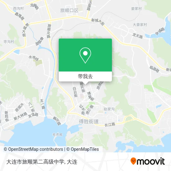 大连市旅顺第二高级中学地图