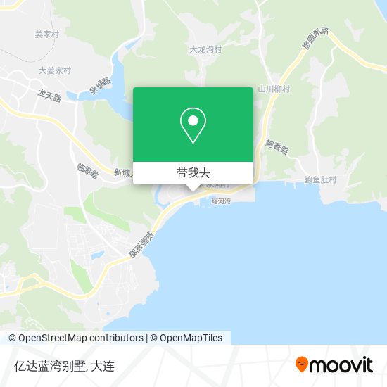 亿达蓝湾别墅地图