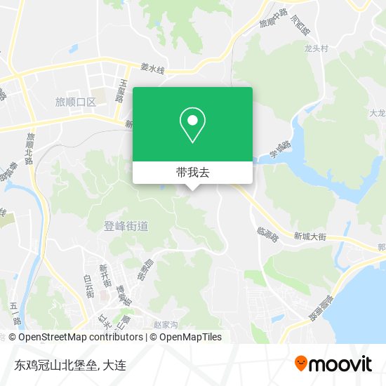 东鸡冠山北堡垒地图