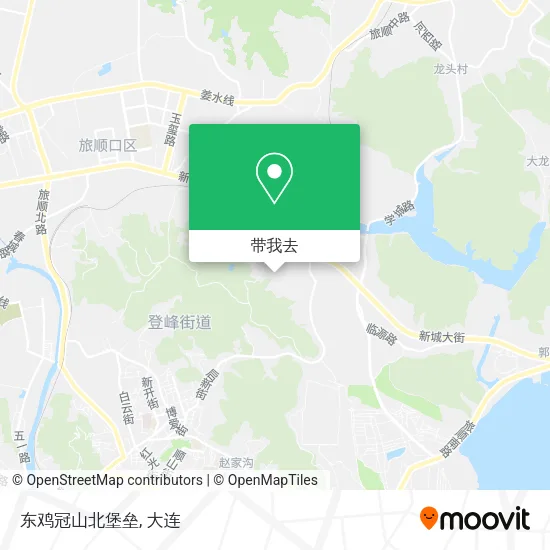 东鸡冠山北堡垒地图